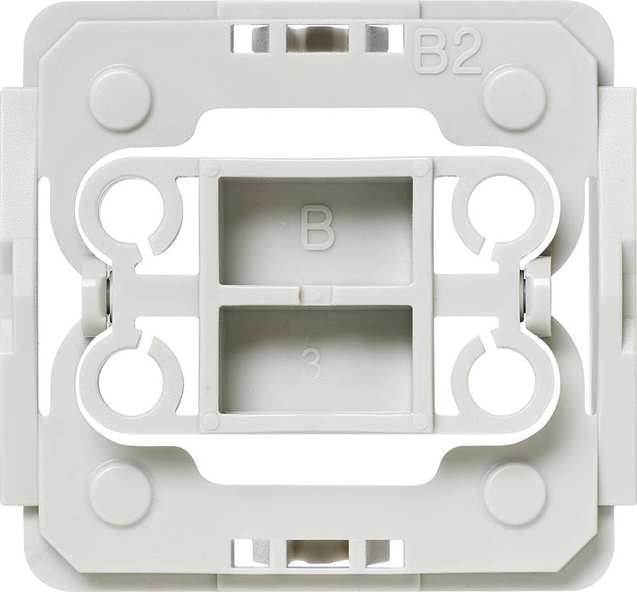 Installationsadapter für Berker-Schalter B2, 1 Stück, für Hausautomation Installationsadapter für Berker-Schalter B2, 1 Stück, für Hausautomation