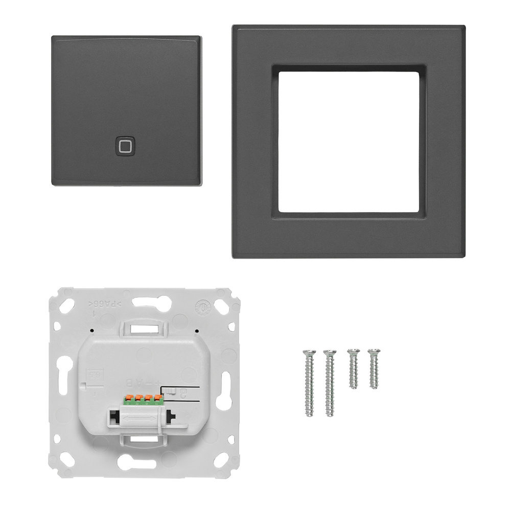 Homematic IP Wired Temperatur- und Luftfeuchtigkeitssensor HmIPW-STH-A – innen, anthrazit Homematic IP Wired Temperatur- und Luftfeuchtigkeitssensor HmIPW-STH-A – innen, anthrazit