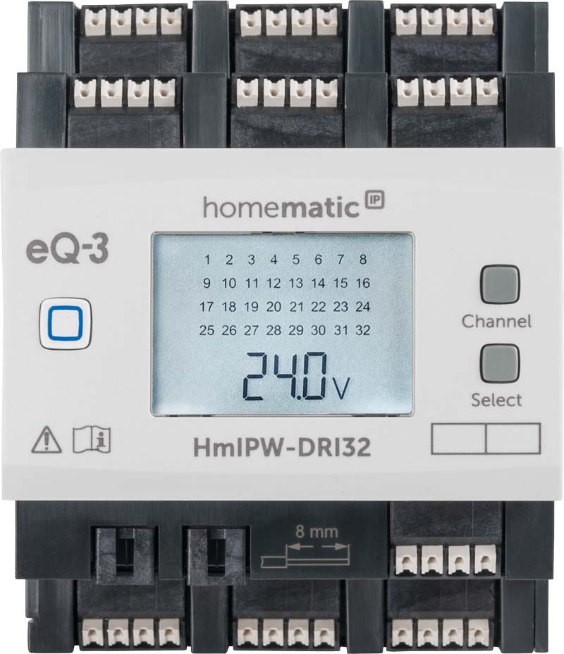 Homematic IP Wired 32-fach-Eingangsmodul HmIPW-DRI32, VDE zertifiziert Homematic IP Wired 32-fach-Eingangsmodul HmIPW-DRI32, VDE zertifiziert